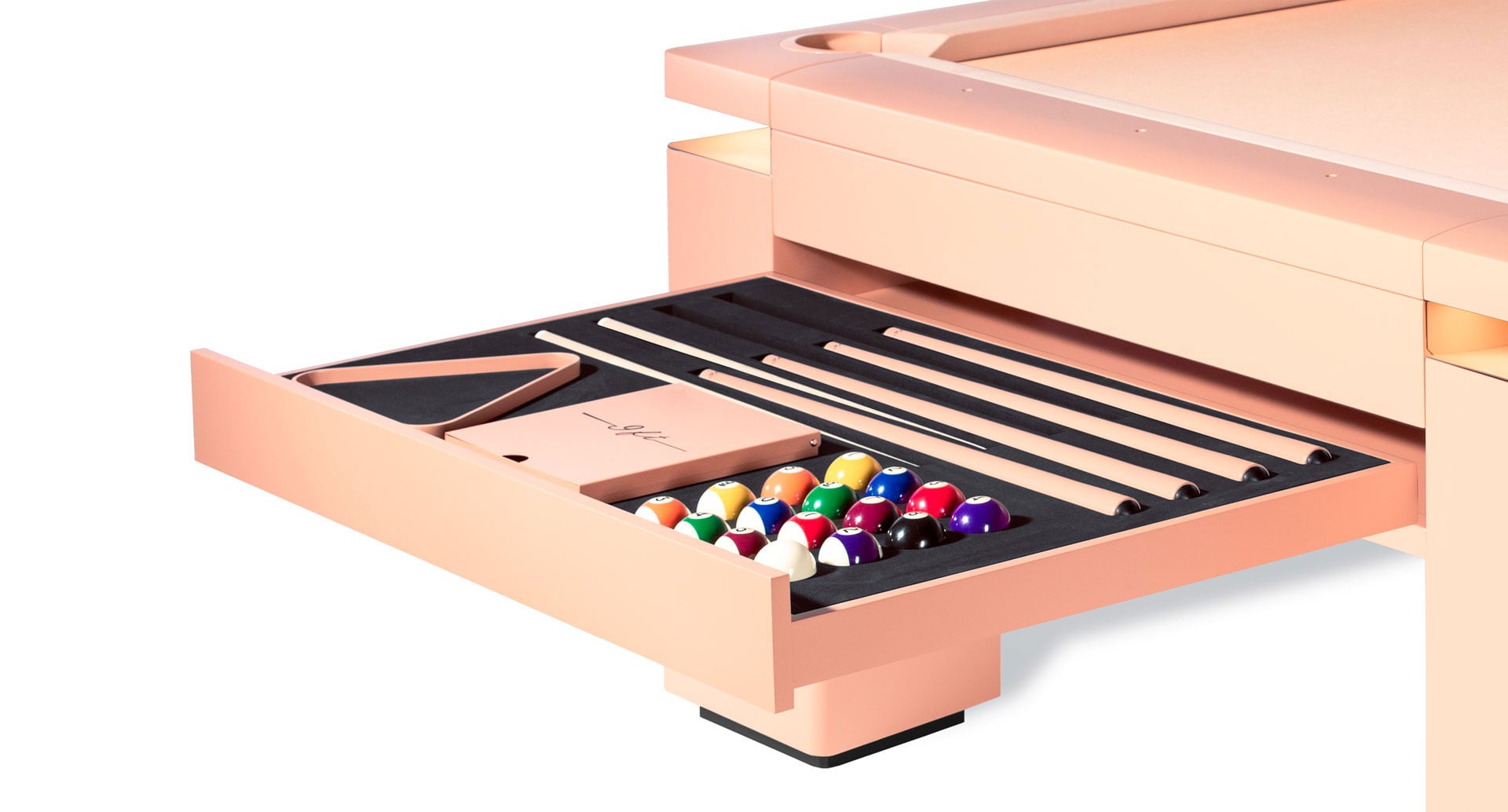 Nuevepies billiard Monocolor Pink accessories drawer