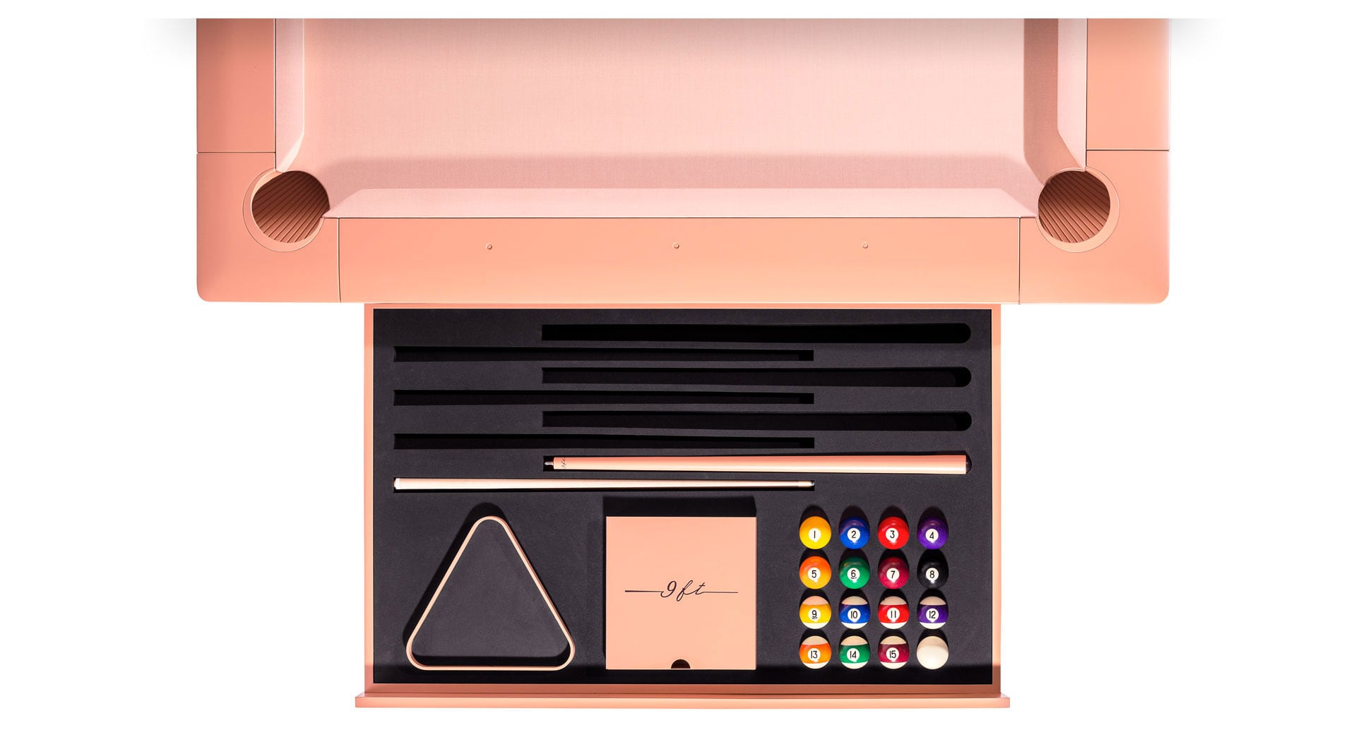 Nuevepies billiard Monocolor Pink accessories drawer
