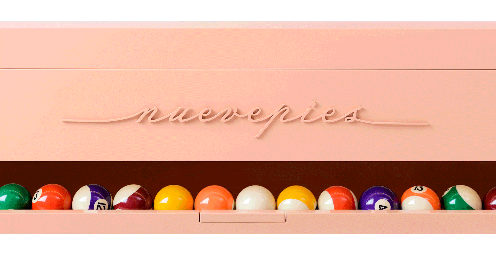 Nuevepies billiard Monocolor Pink LED lighting